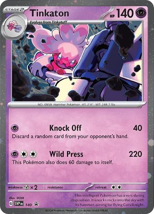 Image for Tinkaton - 140 (Cosmo Holo) (140) (SVP) - Pokemon