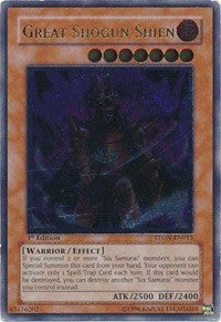 Image for Great Shogun Shien (UTR) (STON-EN013) (STON) - YuGiOh