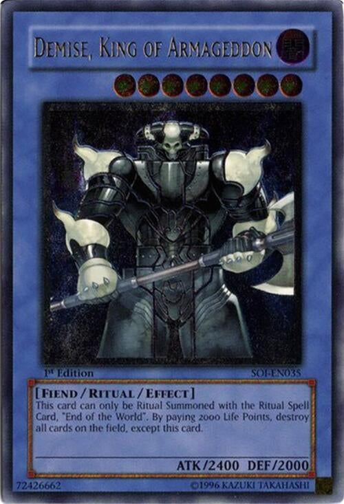 Image for Demise, King of Armageddon (UTR) (SOI-EN035) (SOI) - YuGiOh