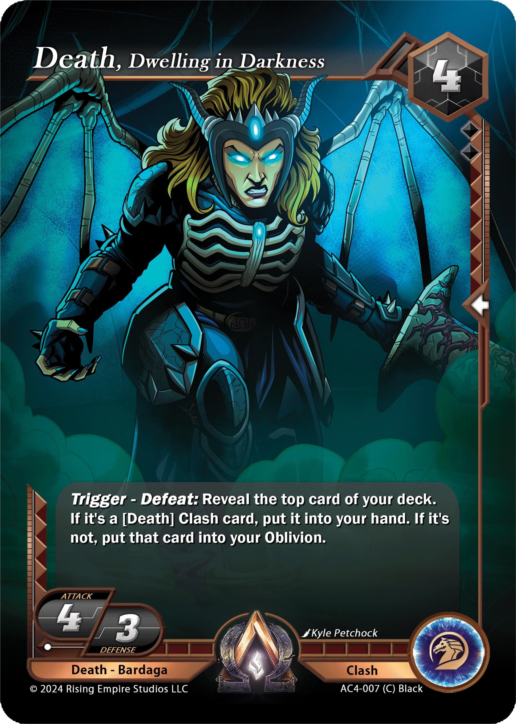 Image for Death, Dwelling in Darkness (AC4-007) (Genesis Returns) - Alpha Clash