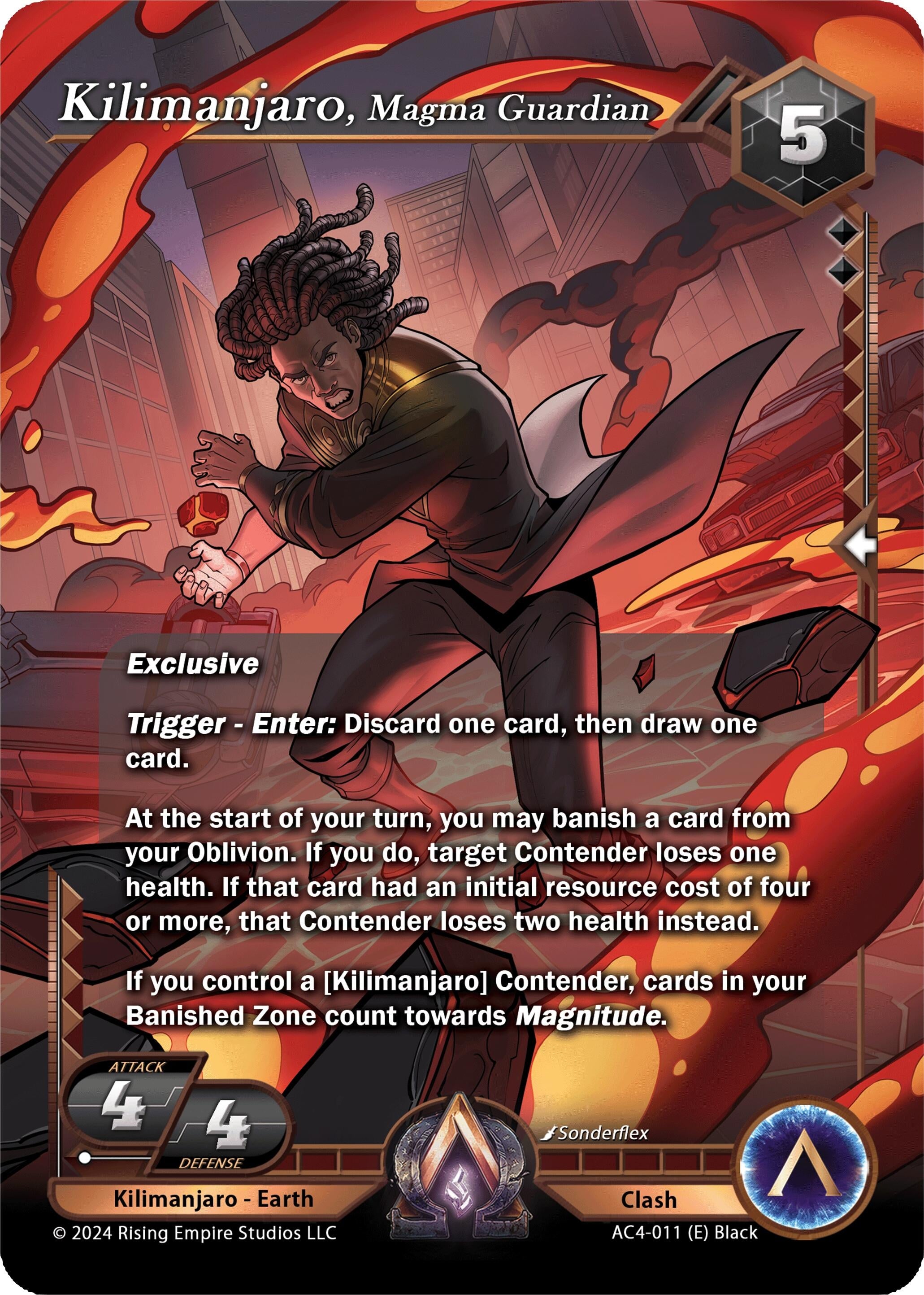 Image for Kilimanjaro, Magma Guardian (AC4-011) (Genesis Returns) - Alpha Clash