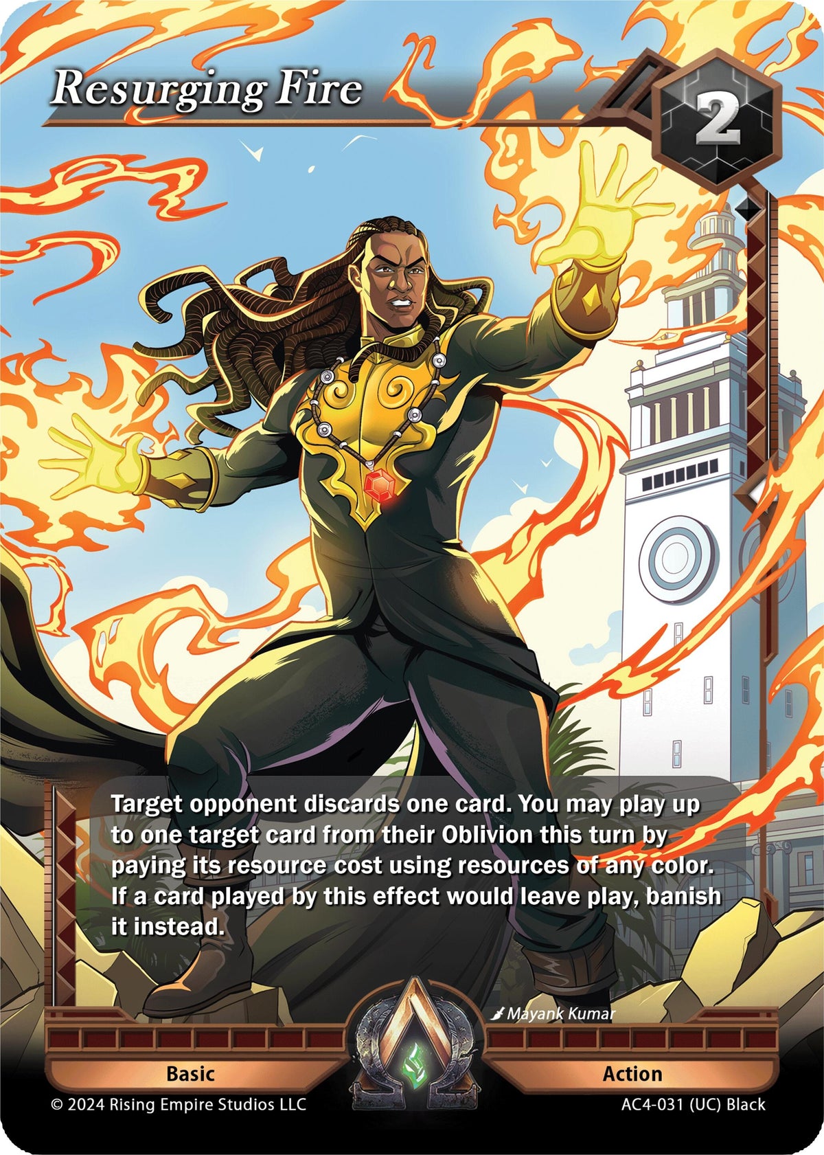 Image for Resurging Fire (AC4-031) (Genesis Returns) - Alpha Clash