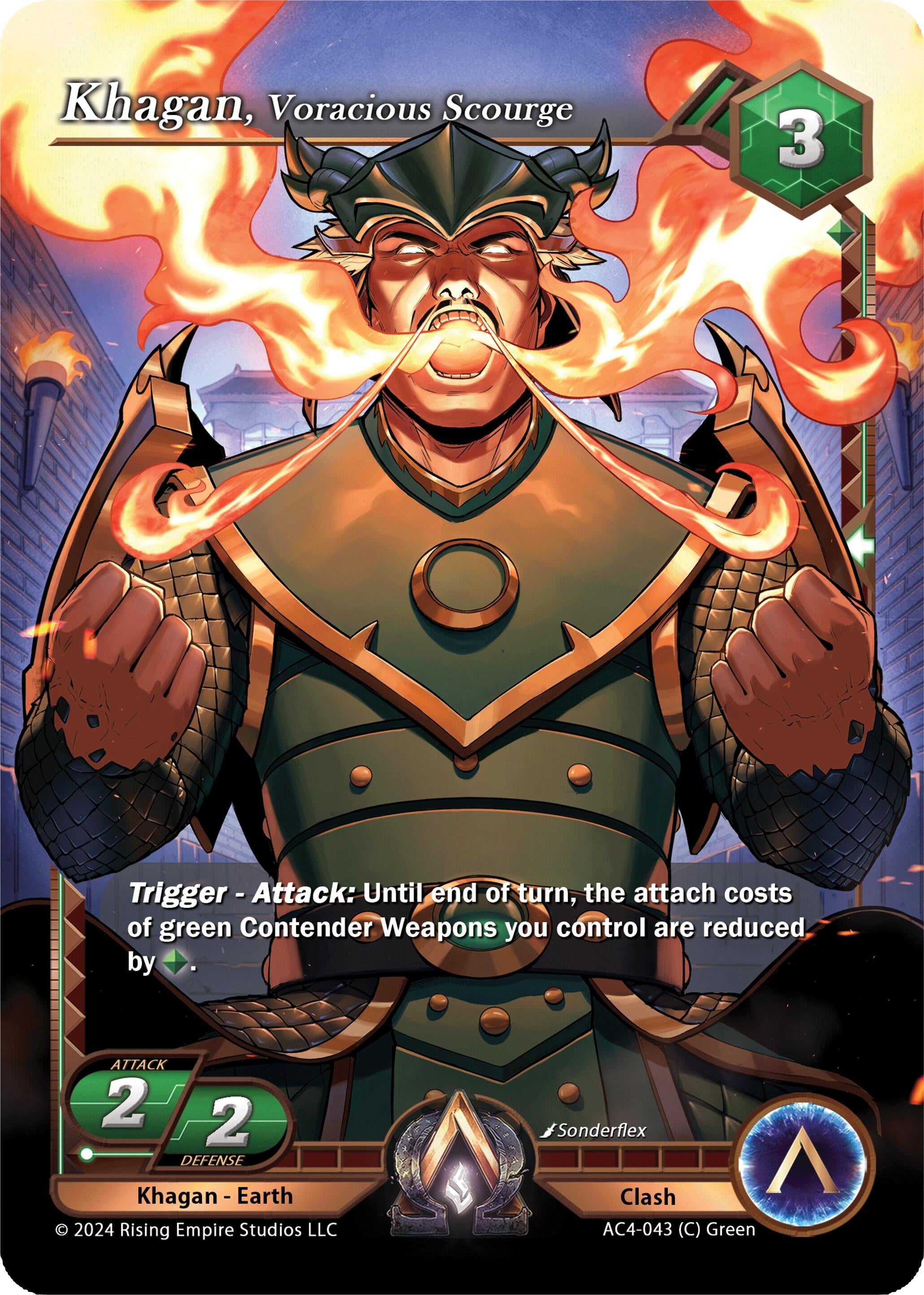Image for Khagan, Voracious Scourge (AC4-043) (Genesis Returns) - Alpha Clash