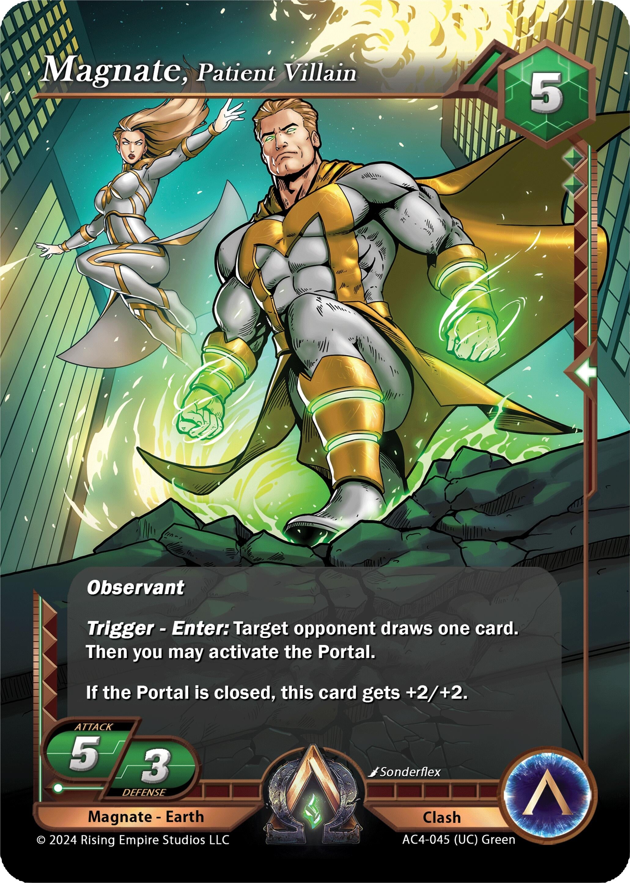Image for Magnate, Patient Villain (AC4-045) (Genesis Returns) - Alpha Clash