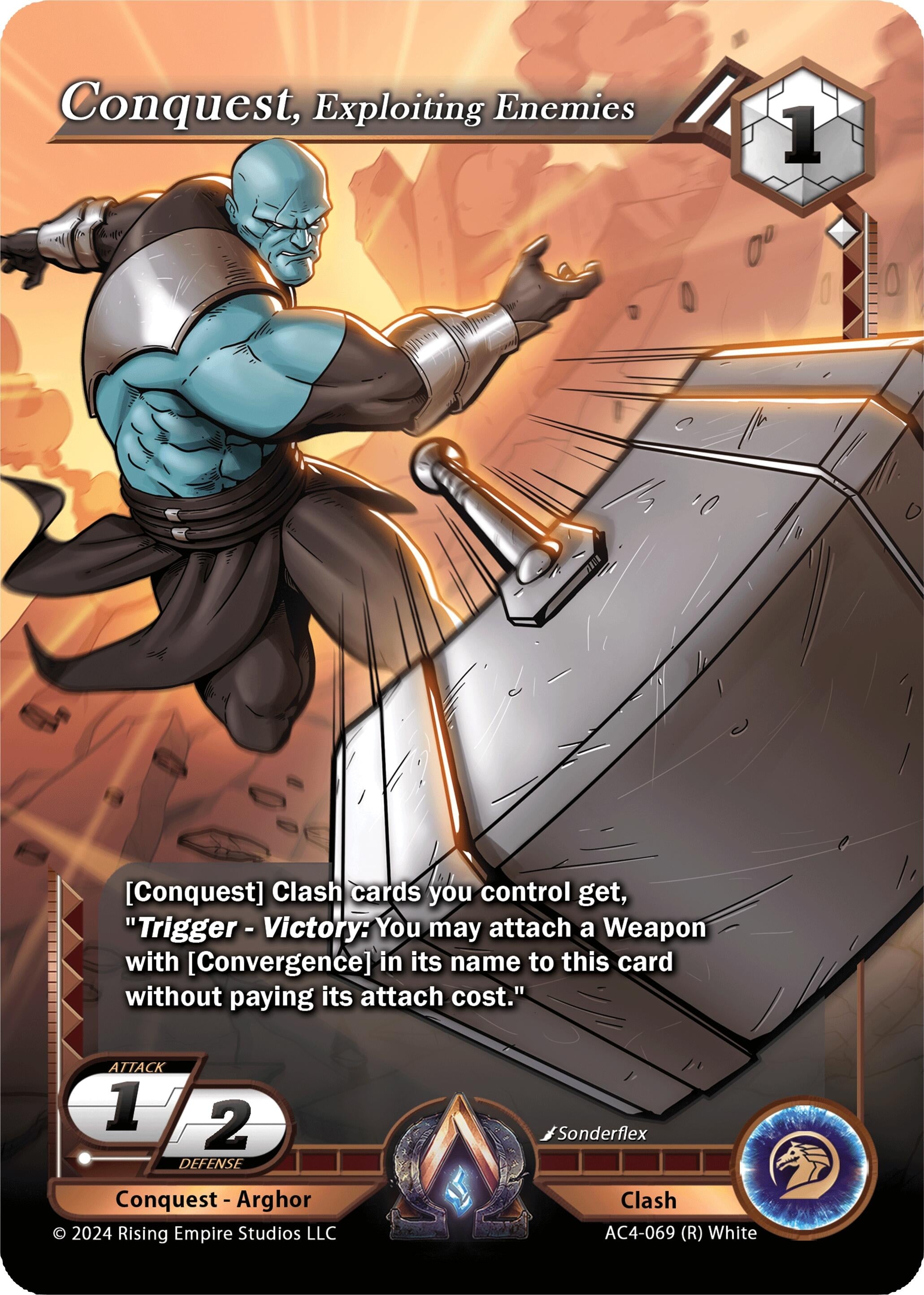 Image for Conquest, Exploiting Enemies (AC4-069) (Genesis Returns) - Alpha Clash