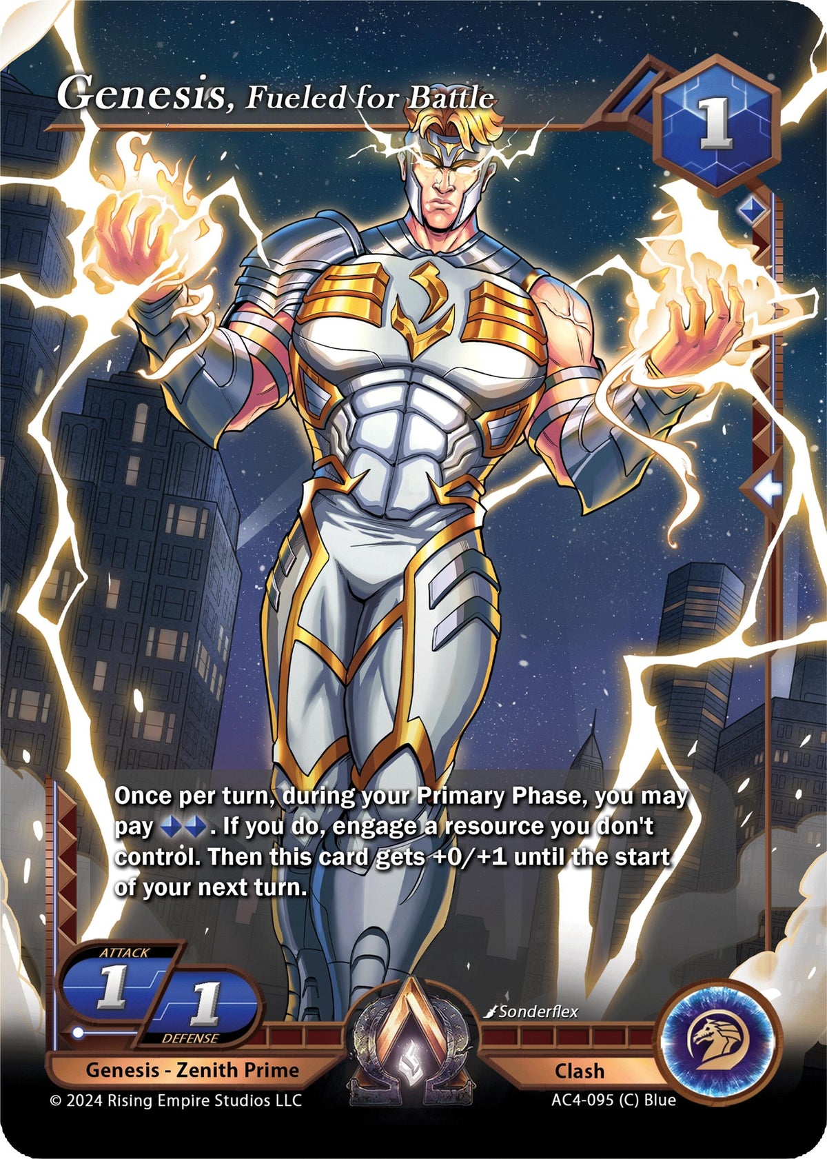 Image for Genesis, Fueled for Battle (AC4-095) (Genesis Returns) - Alpha Clash