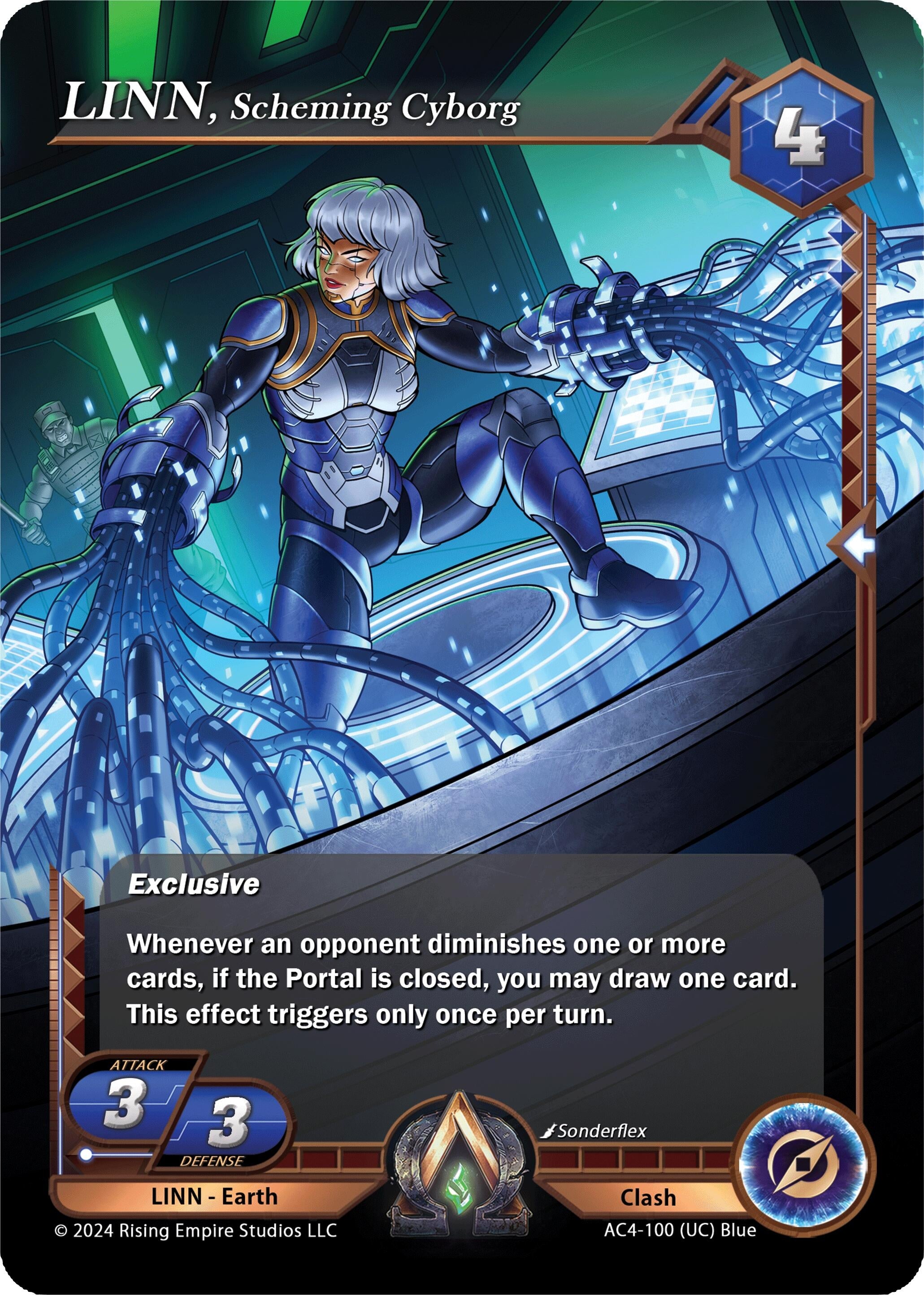 Image for LINN, Scheming Cyborg (AC4-100) (Genesis Returns) - Alpha Clash
