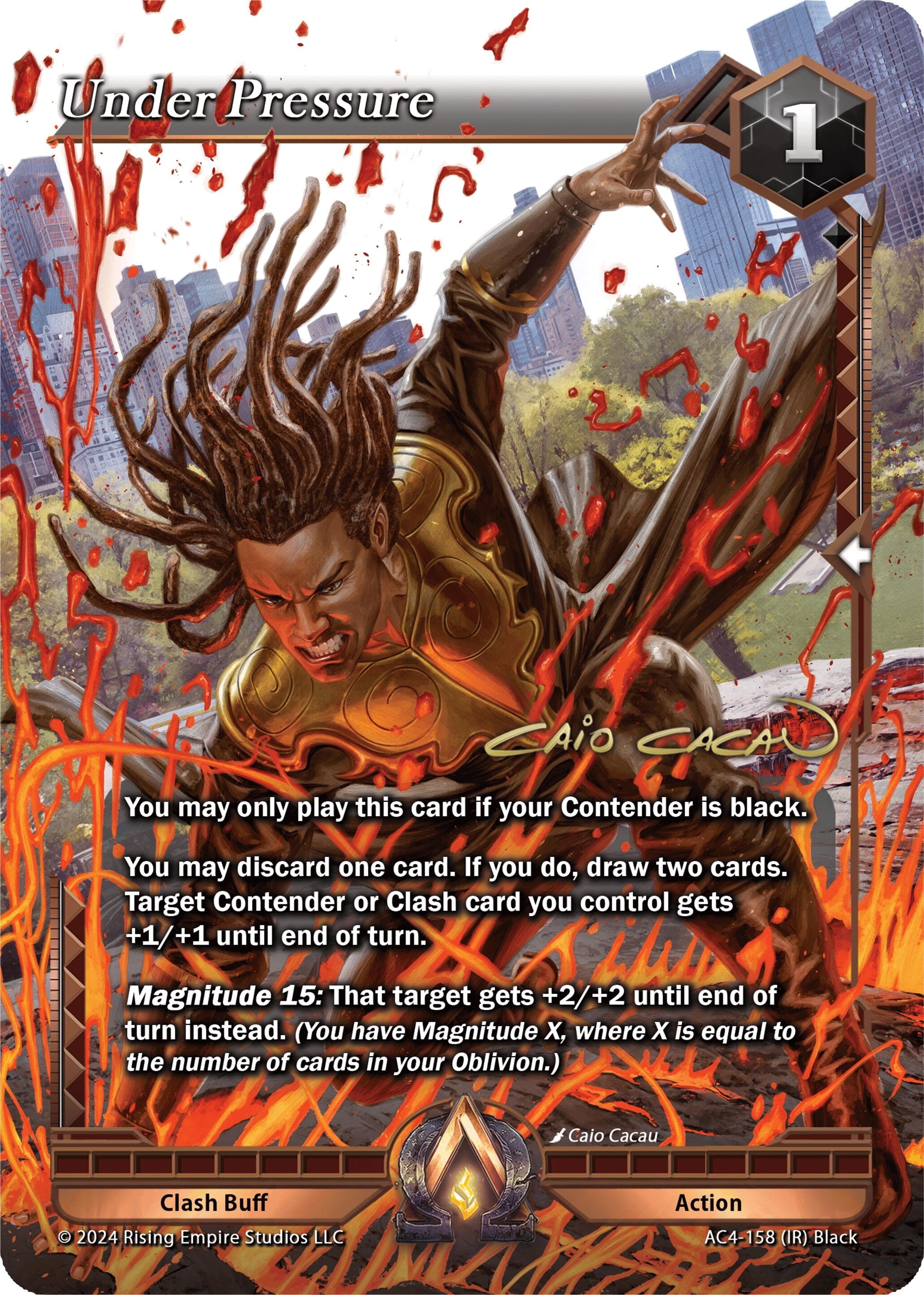 Image for Under Pressure (Iconic Rare) (AC4-158) (Genesis Returns) - Alpha Clash