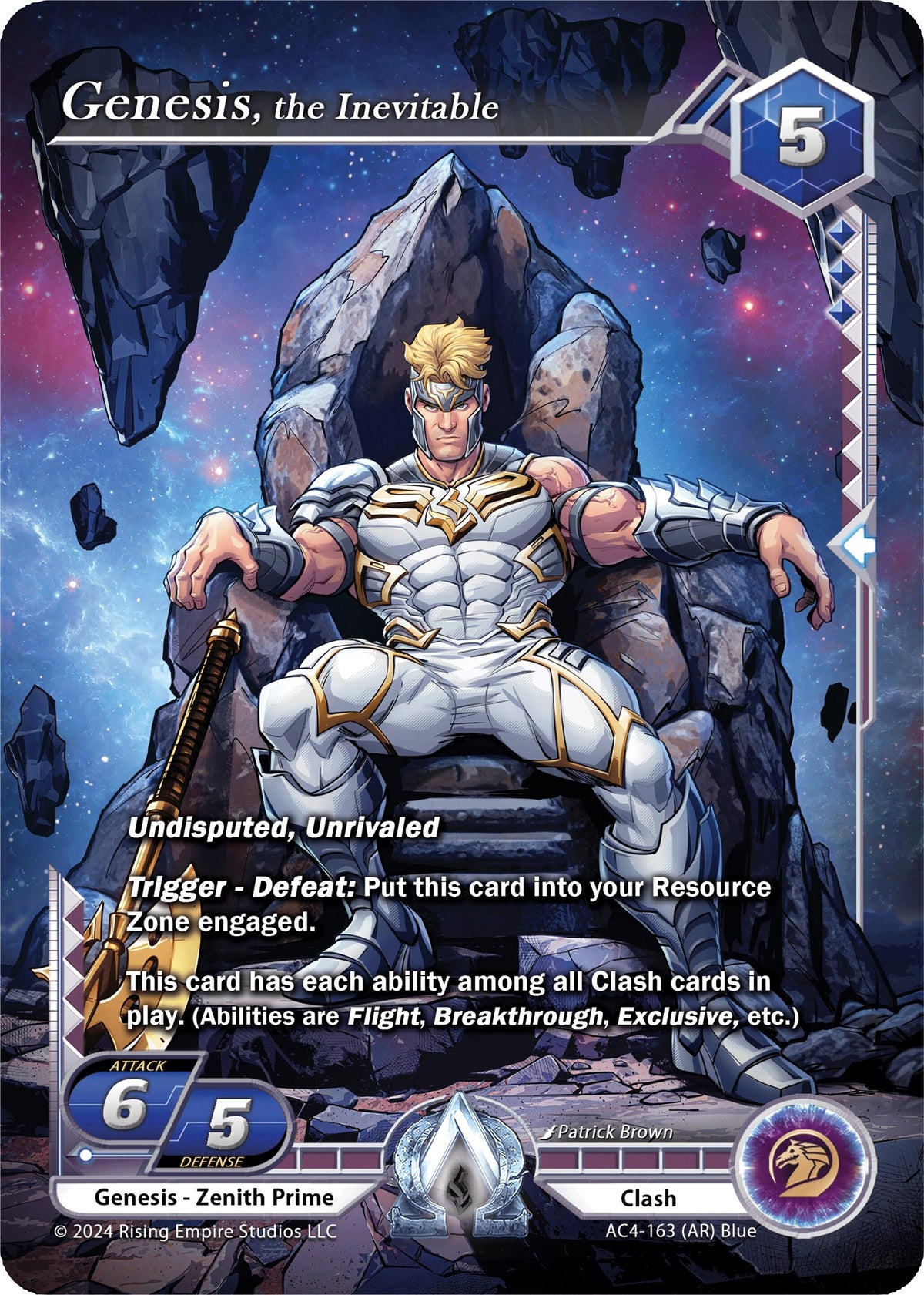 Image for Genesis, the Inevitable (Alpha Rare) (AC4-163) (Genesis Returns) - Alpha Clash