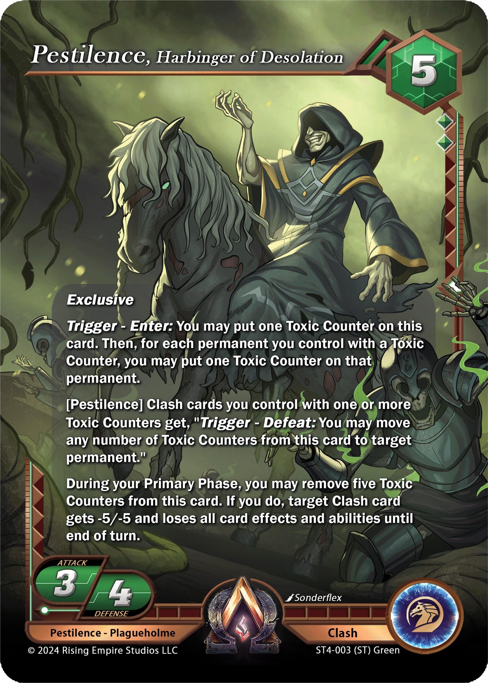 Image for Pestilence, Harbinger of Desolation (ST4-003) (Genesis Returns) - Alpha Clash