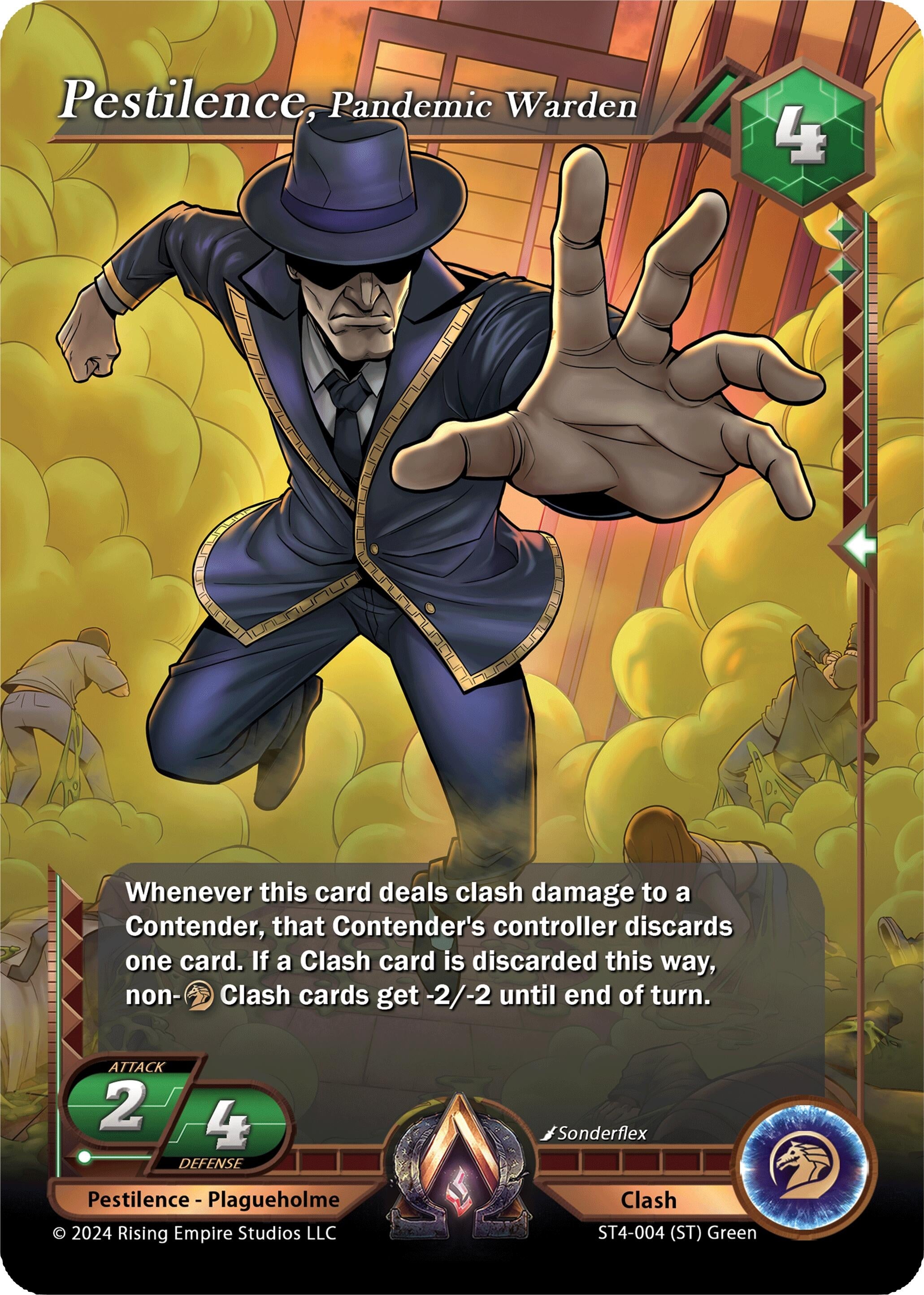 Image for Pestilence, Pandemic Warden (ST4-004) (Genesis Returns) - Alpha Clash