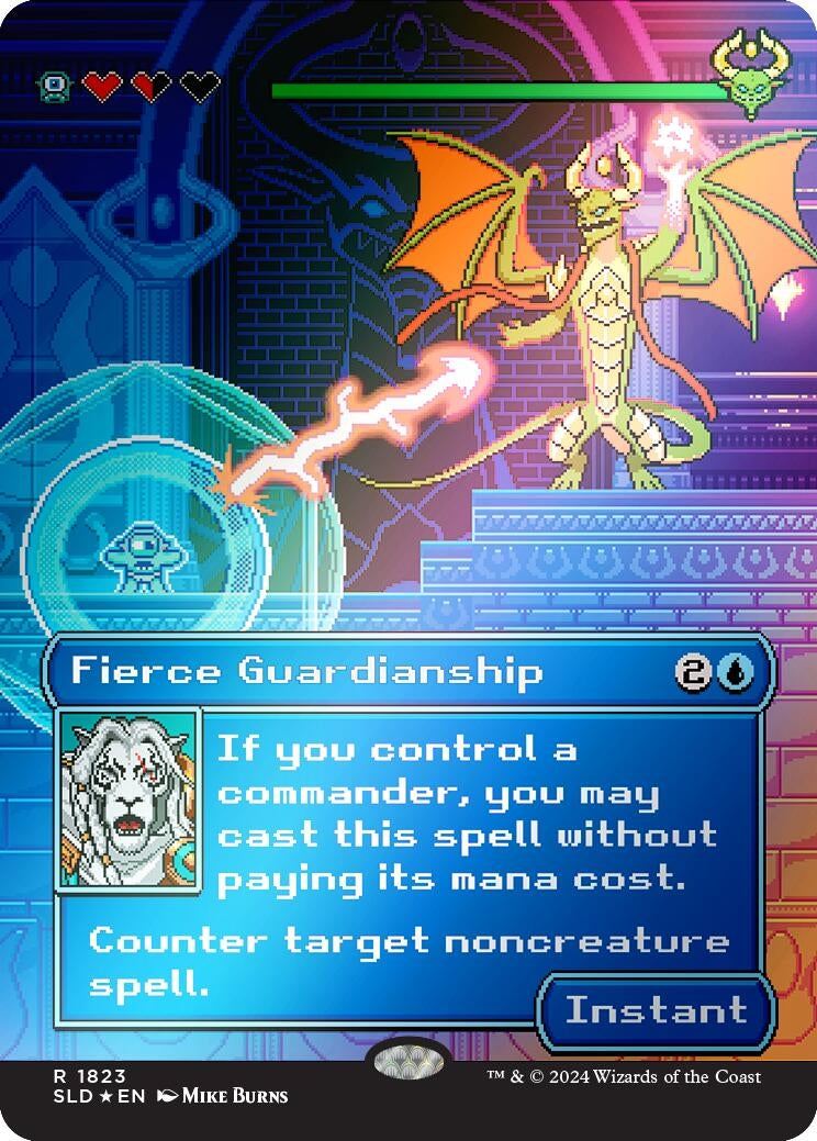 Image for Fierce Guardianship (Rainbow Foil) (1823) (Secret Lair Drop Series) - Magic: The Gathering