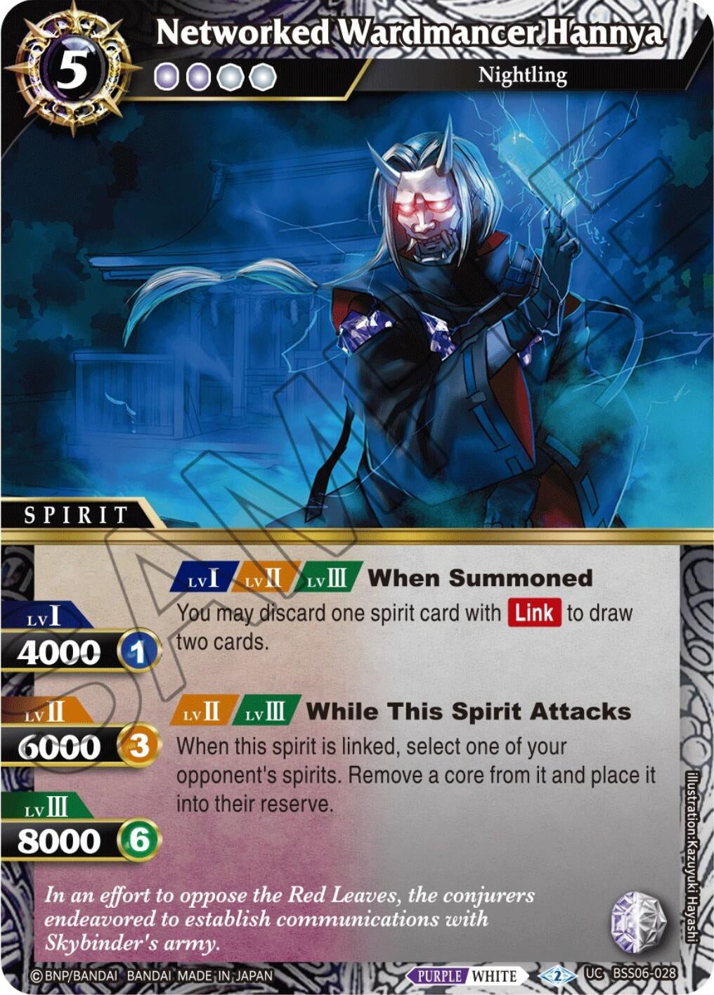 Image for Networked Wardmancer Hannya (BSS06-028) (Generational Link) - Battle Spirits Saga