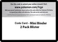 Image for Code Card - Mini Binder 2 Pack Blister (SM02) - Pokemon