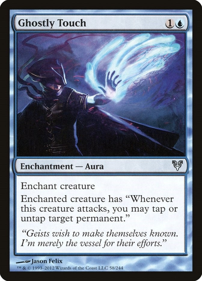 Image for Ghostly Touch (58) (Avacyn Restored) - Magic: The Gathering