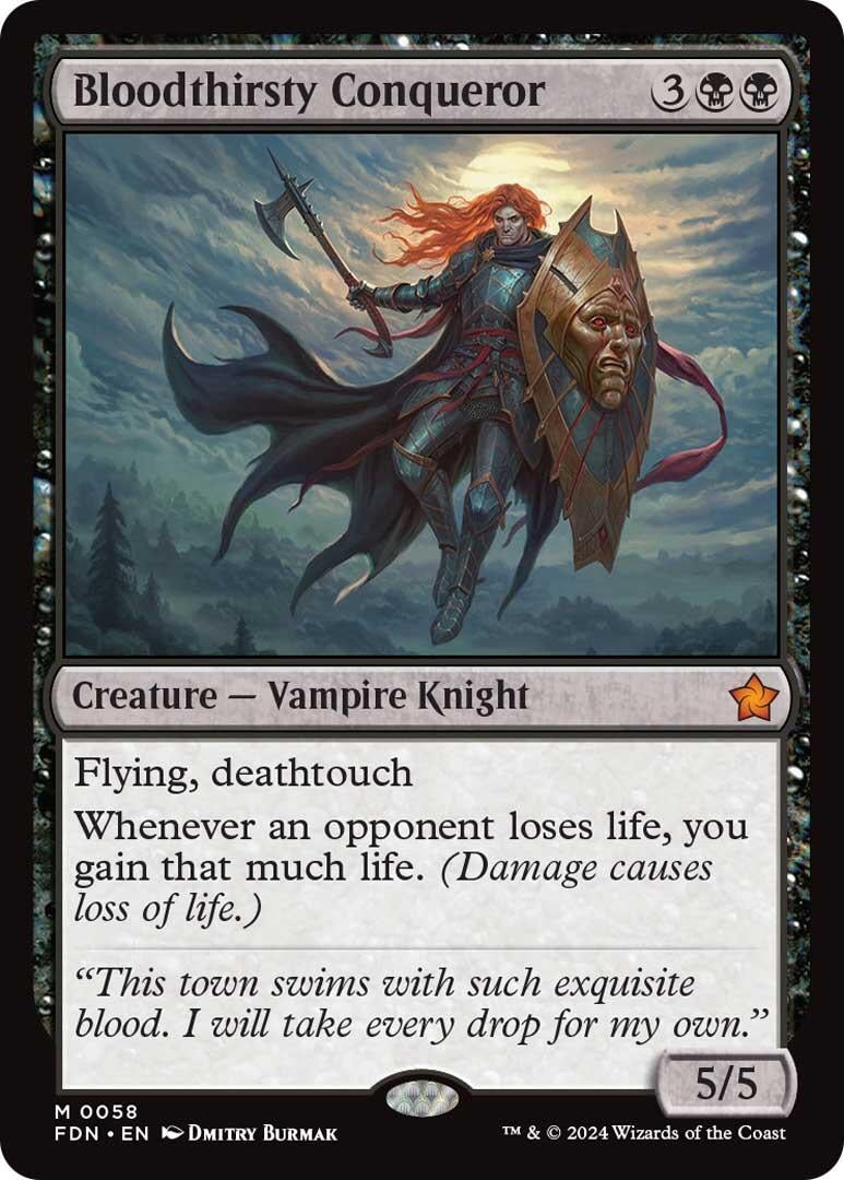 Image for Bloodthirsty Conqueror (58) (Foundations) - Magic: The Gathering