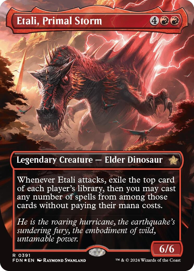 Image for Etali, Primal Storm (Borderless) (Mana Foil) (391) (Foundations) - Magic: The Gathering