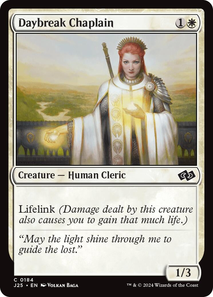 Image for Daybreak Chaplain (184) (Foundations Jumpstart) - Magic: The Gathering