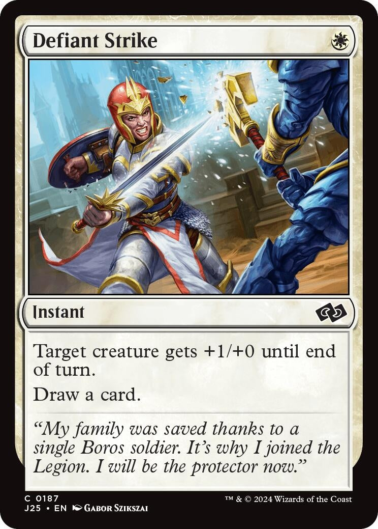 Image for Defiant Strike (187) (Foundations Jumpstart) - Magic: The Gathering