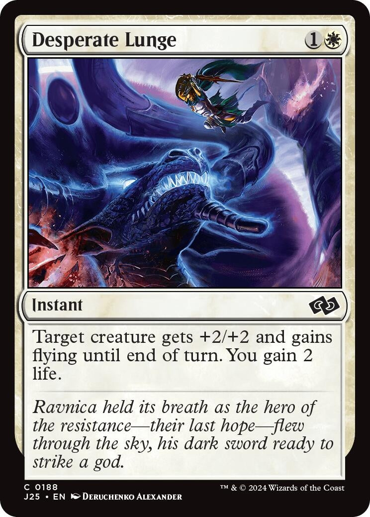 Image for Desperate Lunge (188) (Foundations Jumpstart) - Magic: The Gathering