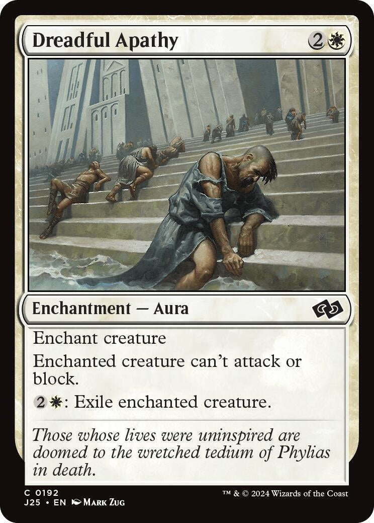 Image for Dreadful Apathy (192) (Foundations Jumpstart) - Magic: The Gathering