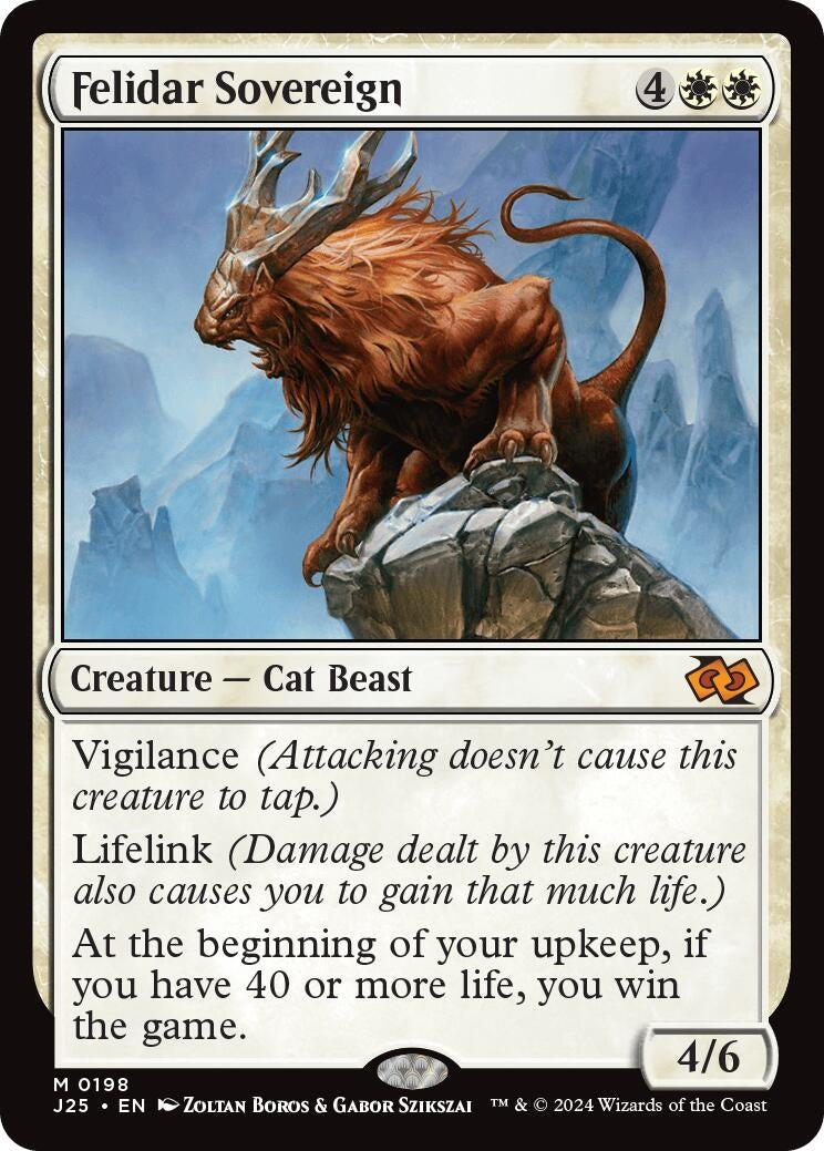 Image for Felidar Sovereign (198) (Foundations Jumpstart) - Magic: The Gathering