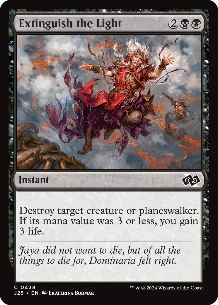 Image for Extinguish the Light (438) (Foundations Jumpstart) - Magic: The Gathering