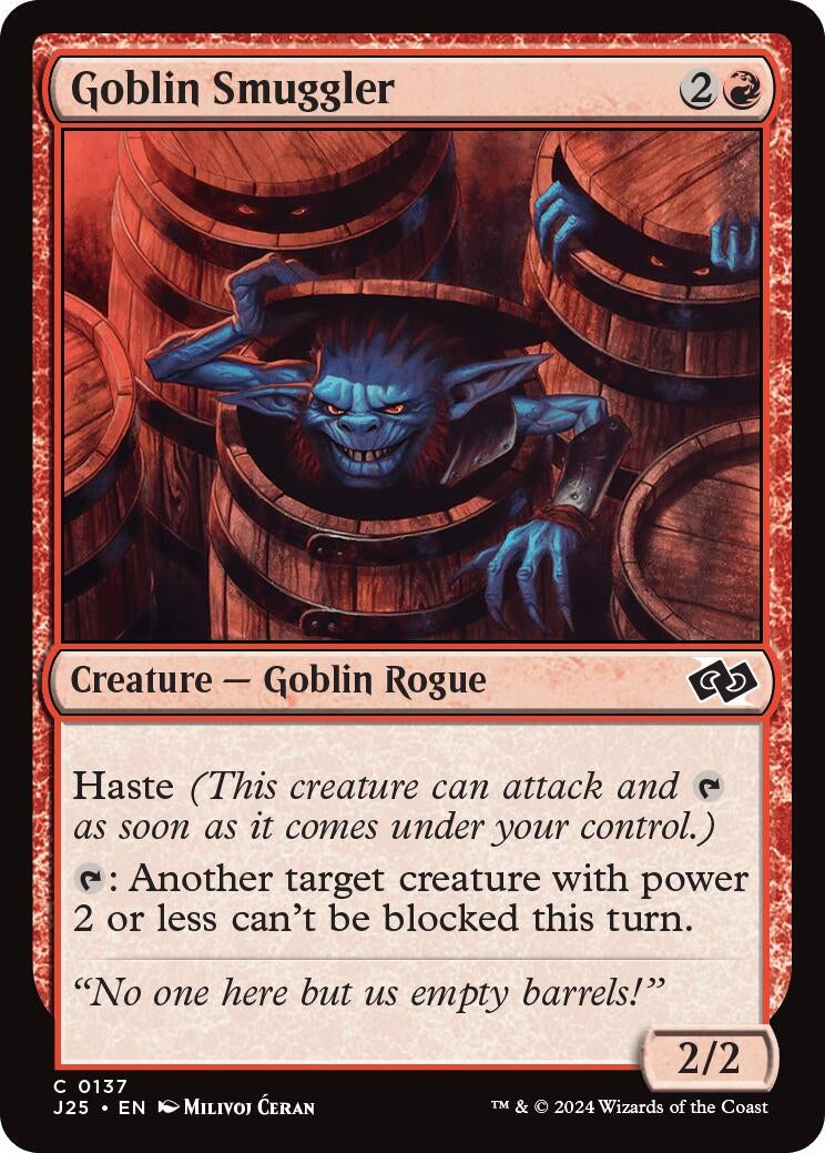 Image for Goblin Smuggler (137) (Foundations Jumpstart) - Magic: The Gathering