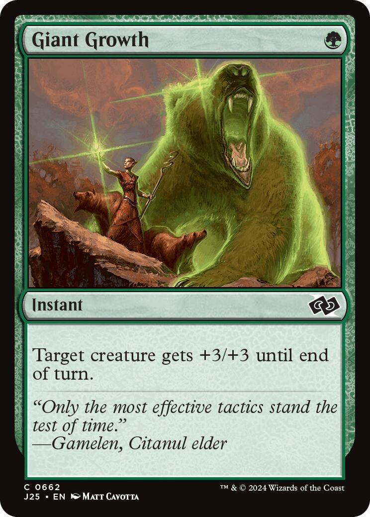 Image for Giant Growth (662) (Foundations Jumpstart) - Magic: The Gathering