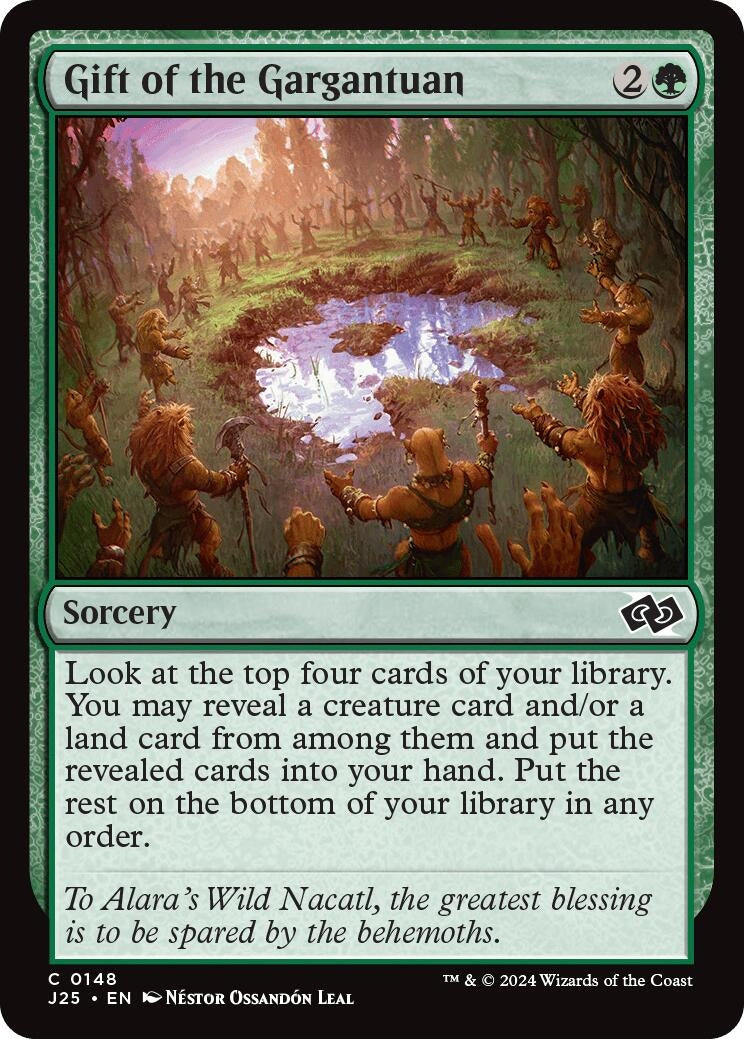 Image for Gift of the Gargantuan (148) (Foundations Jumpstart) - Magic: The Gathering
