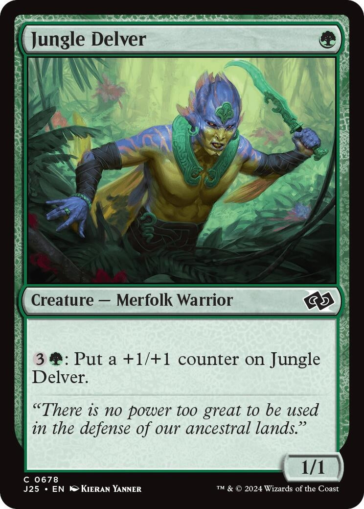 Image for Jungle Delver (678) (Foundations Jumpstart) - Magic: The Gathering
