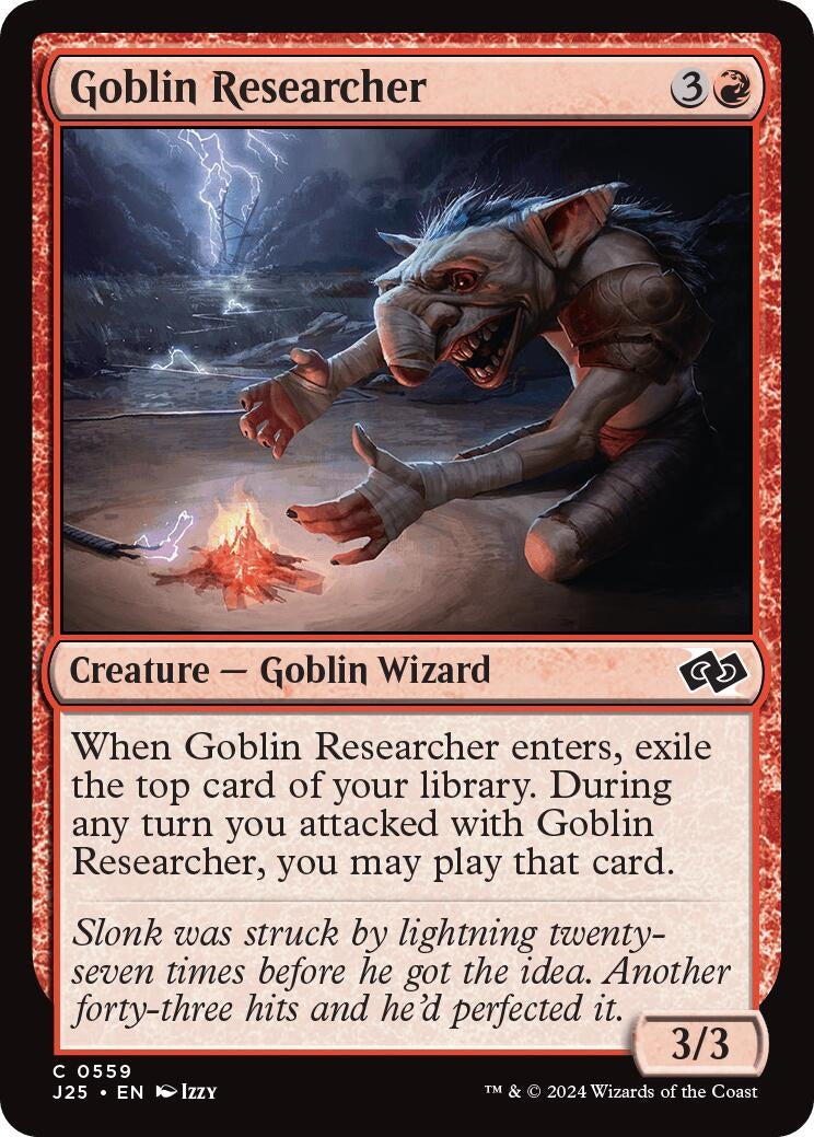 Image for Goblin Researcher (559) (Foundations Jumpstart) - Magic: The Gathering