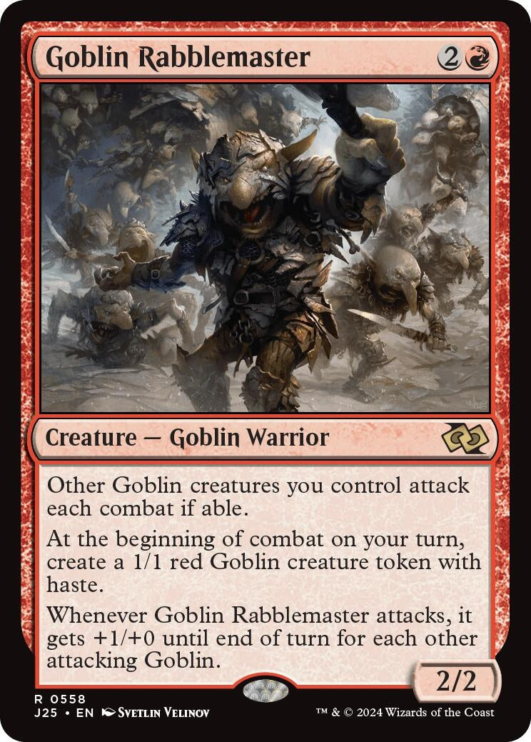 Image for Goblin Rabblemaster (558) (Foundations Jumpstart) - Magic: The Gathering
