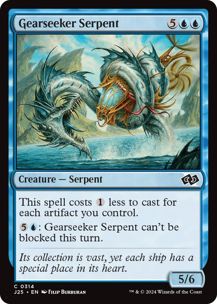 Image for Gearseeker Serpent (314) (Foundations Jumpstart) - Magic: The Gathering