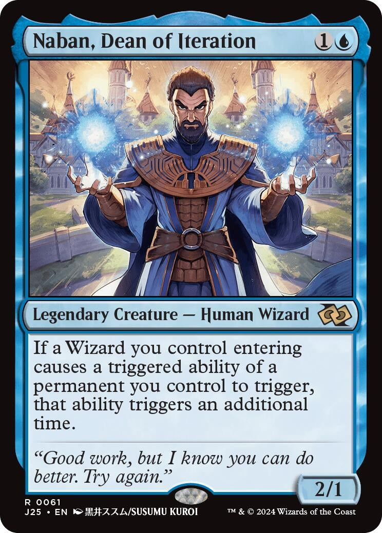 Image for Naban, Dean of Iteration (Anime) (61) (Foundations Jumpstart) - Magic: The Gathering