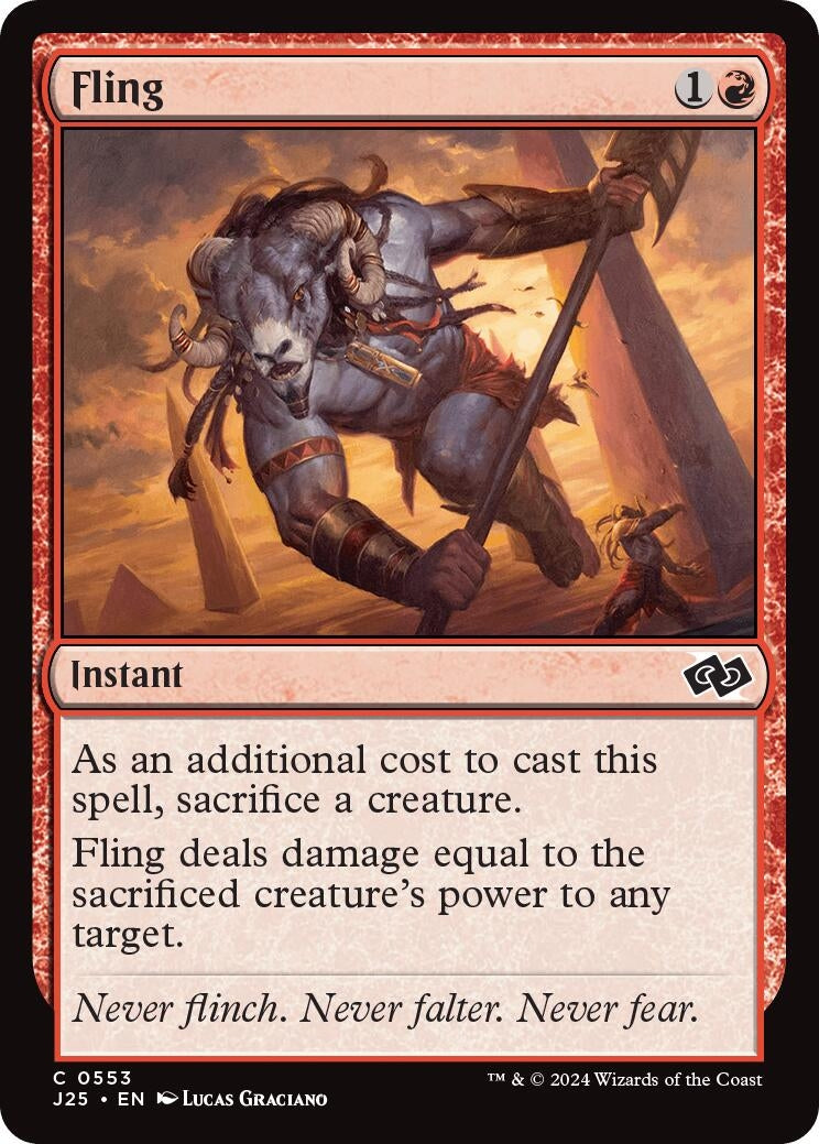 Image for Fling (553) (Foundations Jumpstart) - Magic: The Gathering