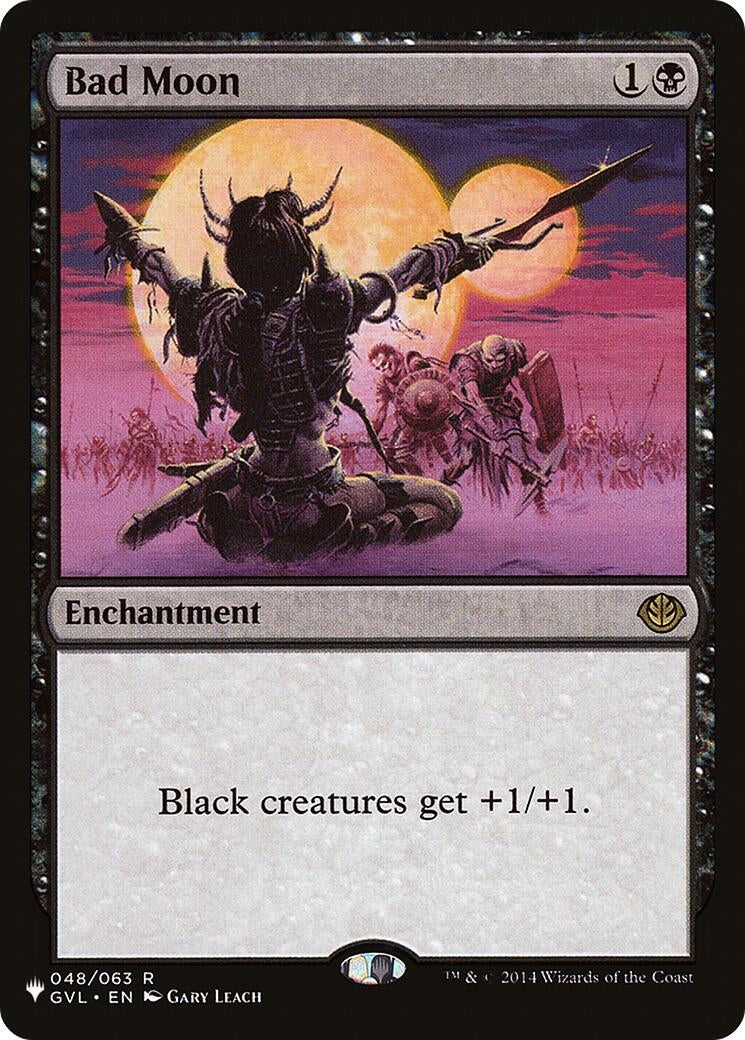 Image for Bad Moon (GVL) (048/063) (The List Reprints) - Magic: The Gathering