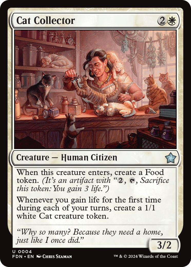 Image for Cat Collector (4) (Foundations) - Magic: The Gathering
