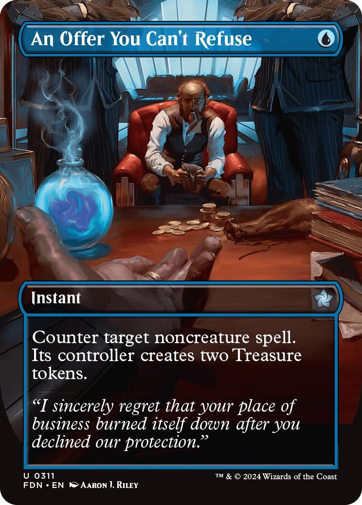 Image for An Offer You Can't Refuse (Borderless) (311) (Foundations) - Magic: The Gathering