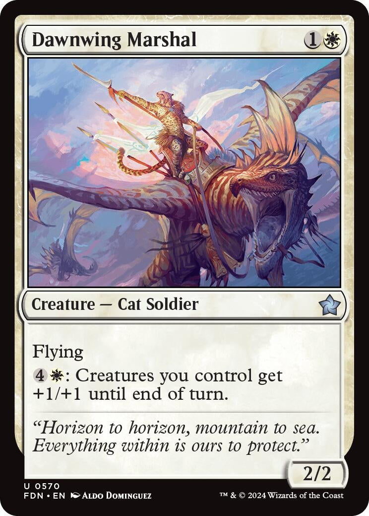 Image for Dawnwing Marshal (570) (Foundations) - Magic: The Gathering