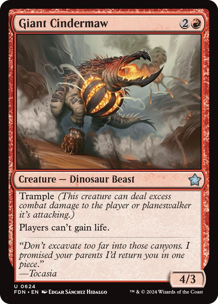 Image for Giant Cindermaw (624) (Foundations) - Magic: The Gathering