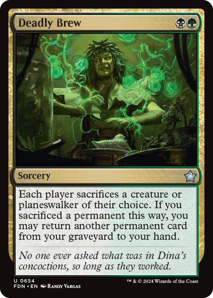 Image for Deadly Brew (654) (Foundations) - Magic: The Gathering