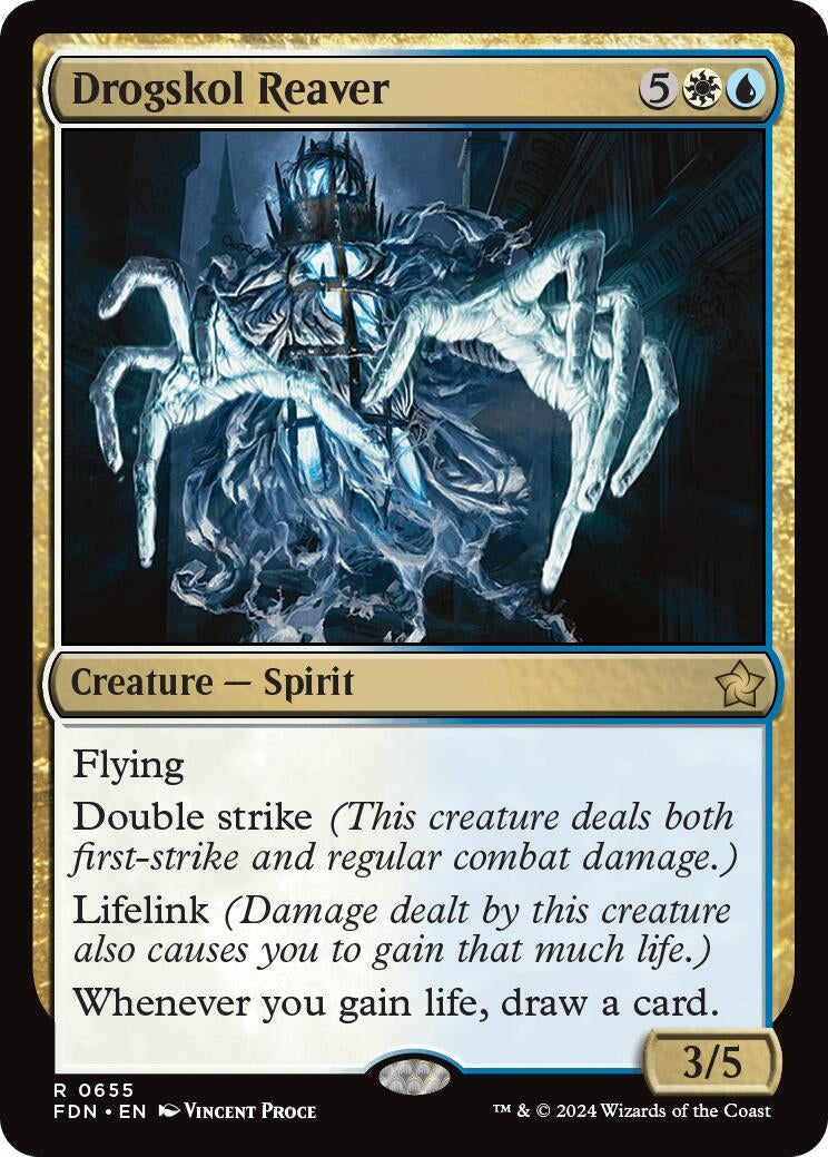 Image for Drogskol Reaver (655) (Foundations) - Magic: The Gathering