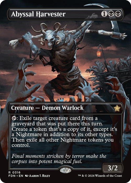 Image for Abyssal Harvester (Borderless) (316) (Foundations) - Magic: The Gathering