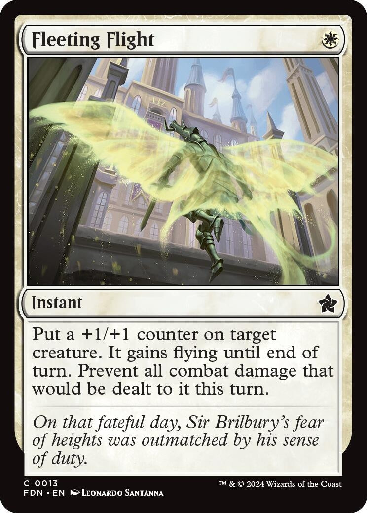 Image for Fleeting Flight (13) (Foundations) - Magic: The Gathering