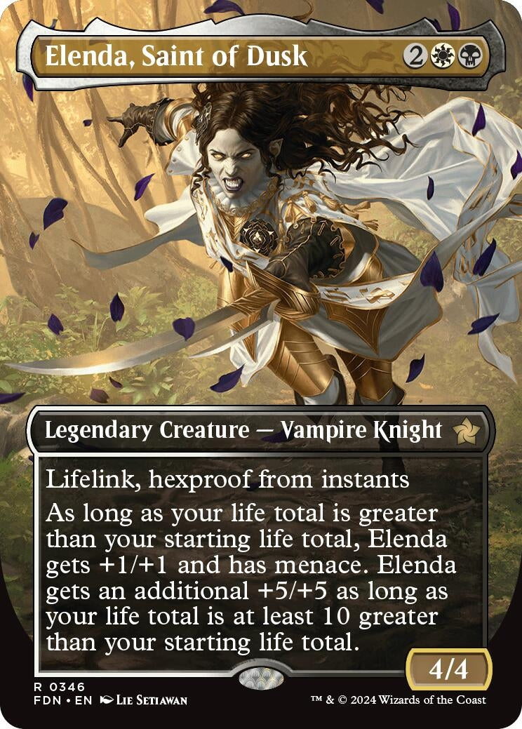Image for Elenda, Saint of Dusk (Borderless) (346) (Foundations) - Magic: The Gathering