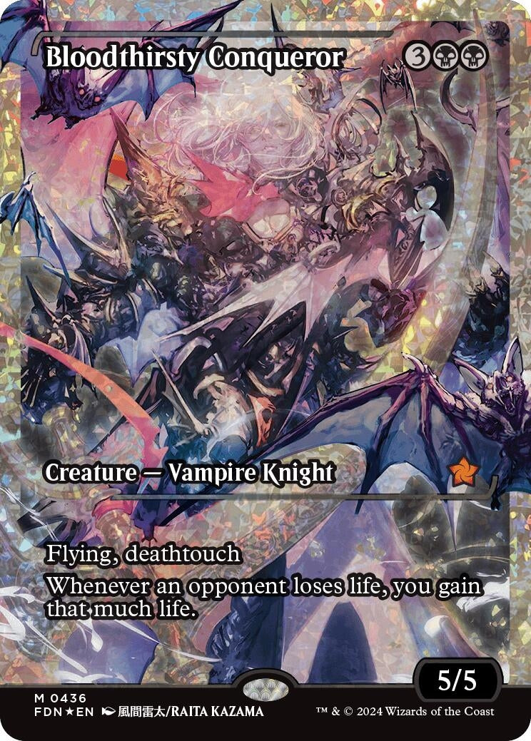 Image for Bloodthirsty Conqueror (Showcase) (Fracture Foil) (436) (Foundations) - Magic: The Gathering
