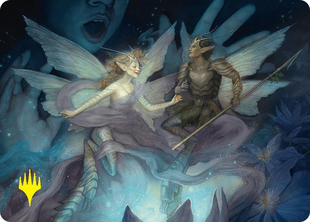 Image for Faebloom Trick Art Card (6/54) (Gold-Stamped Signature) (6) (Foundations) - Magic: The Gathering