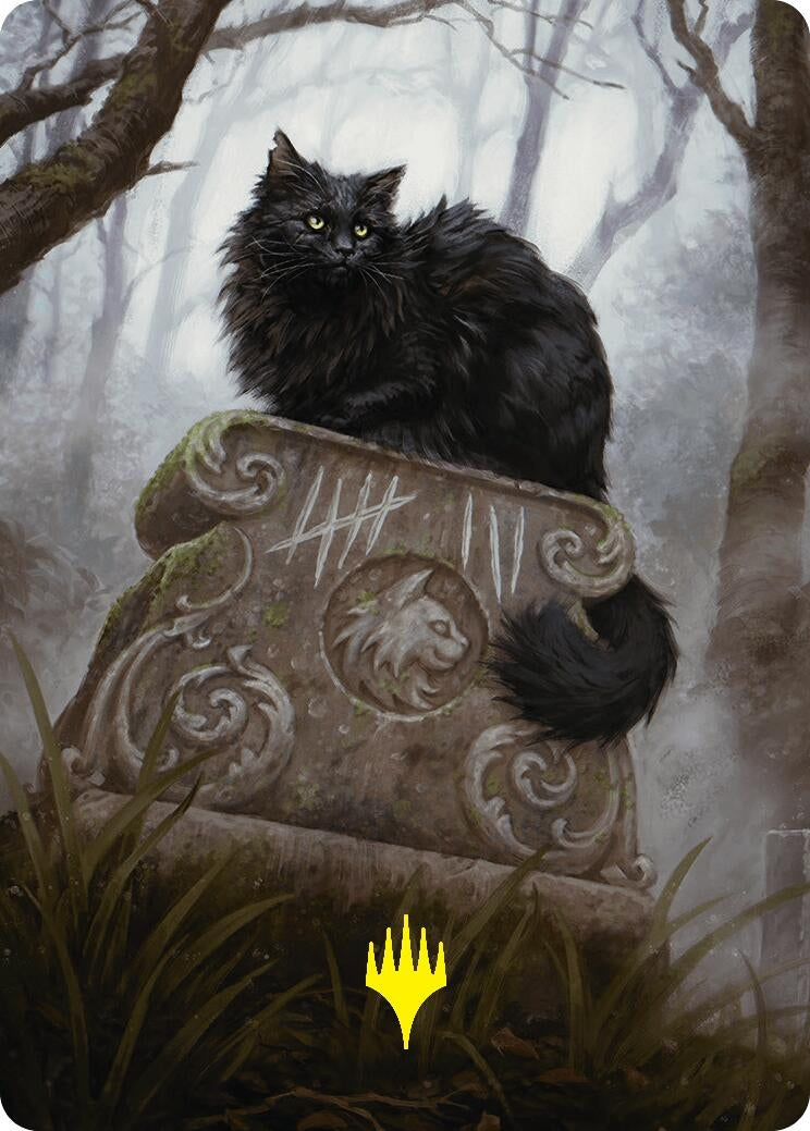 Image for Nine-Lives Familiar 2 Art Card (36/54) (Gold-Stamped Planeswalker Symbol) (36) (Foundations) - Magic: The Gathering