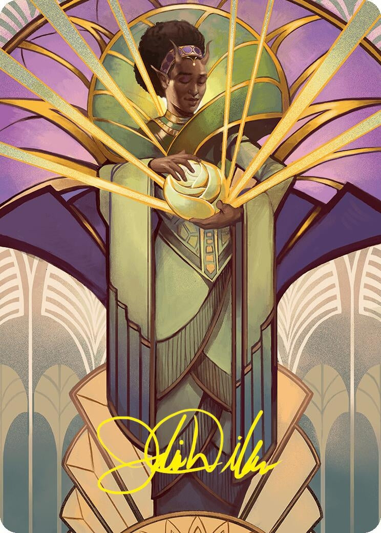 Image for Bloom Tender Art Card (54/54) (Gold-Stamped Signature) (54) (Foundations) - Magic: The Gathering